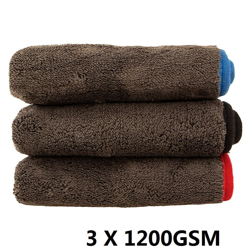 UltraDry Car Wash Microfiber Towel - 1200GSM Thick Drying Cloth