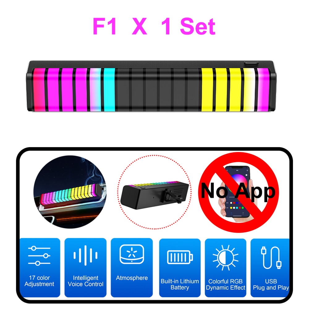 LED Sound-Activated Atmosphere Light