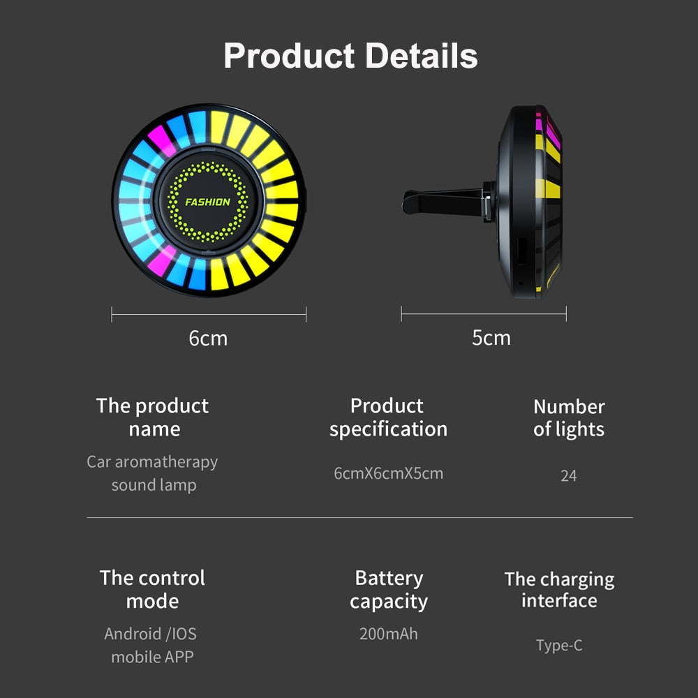 LED Sound-Activated Atmosphere Light